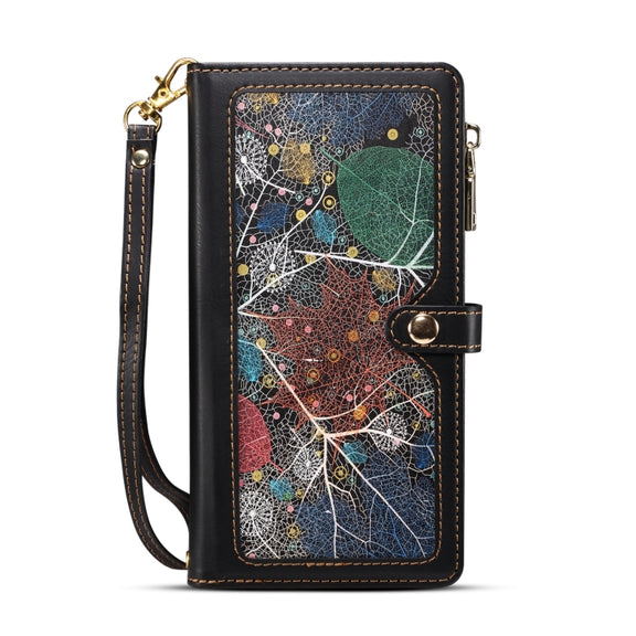 For Google Pixel 8A ESEBLE Star Series Lanyard Zipper Wallet RFID Leather Case(Black)