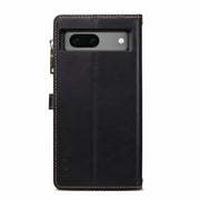 For Google Pixel 8A ESEBLE Star Series Lanyard Zipper Wallet RFID Leather Case(Black)