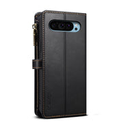 For Google Pixel 9 / 9 Pro ESEBLE Star Series Lanyard Zipper Wallet RFID Leather Case(Black)