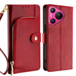 For Huawei Pura 70 5G Zipper Bag Leather Phone Case(Red) - Huawei Cases by PMC Jewellery | Online Shopping South Africa | PMC Jewellery | Buy Now Pay Later Mobicred