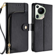 For Huawei Pura 70 Ultra 5G Zipper Bag Leather Phone Case(Black) - free shipping - PMC Jewellery - Order now!