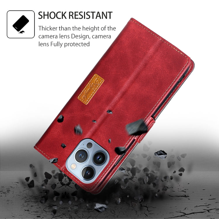 For Huawei Pura 70 5G Contrast Color Side Buckle Leather Phone Case(Red + Black)
