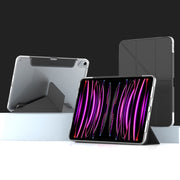 For iPad Pro 11 2022 / 2021 / 2020 Mutural Deformation Stand Smart Leather Tablet Case(Black)