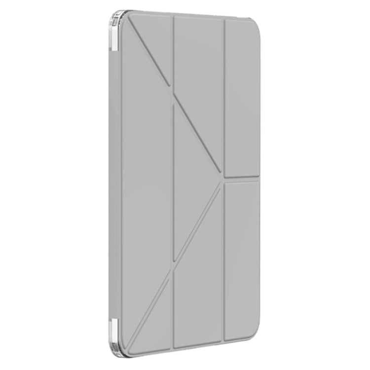 For iPad Air 11 2025 / 2024 Mutural Deformation Stand Smart Leather Tablet Case(Grey)