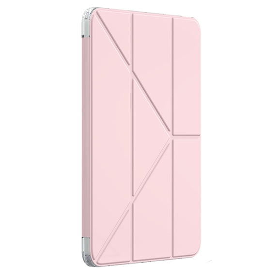 For iPad Pro 13 2024 Mutural Deformation Stand Smart Leather Tablet Case(Pink)