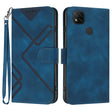 For Xiaomi Redmi 9C/9C NFC/Poco C3 Line Pattern Skin Feel Leather Phone Case(Royal Blue) - Xiaomi Cases by PMC TechLife | Online Shopping South Africa | PMC TechLife | Buy Now Pay Later Mobicred