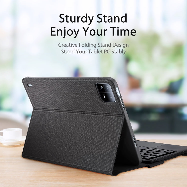 For Xiaomi Pad 6 / Pad 6 Pro DUX DUCIS TK Series Bluetooth Keyboard Leather Case with Touchpad(Black)
