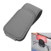 Car Sun Visor Glasses Holder Multifunctional Card Clip Storage Rack(Grey)