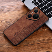 For Huawei Pura 70 AZNS 3D Embossed Skin Feel Phone Case(Brown)