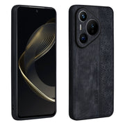 For Huawei Pura 70 Pro AZNS 3D Embossed Skin Feel Phone Case(Black)