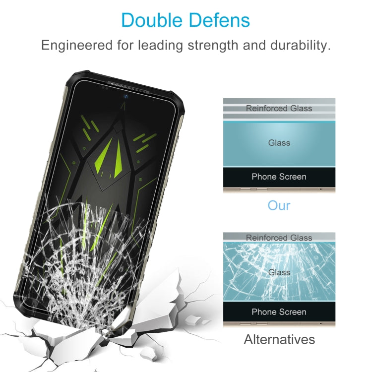 For Ulefone Armor 22 50pcs 0.26mm 9H 2.5D Tempered Glass Film