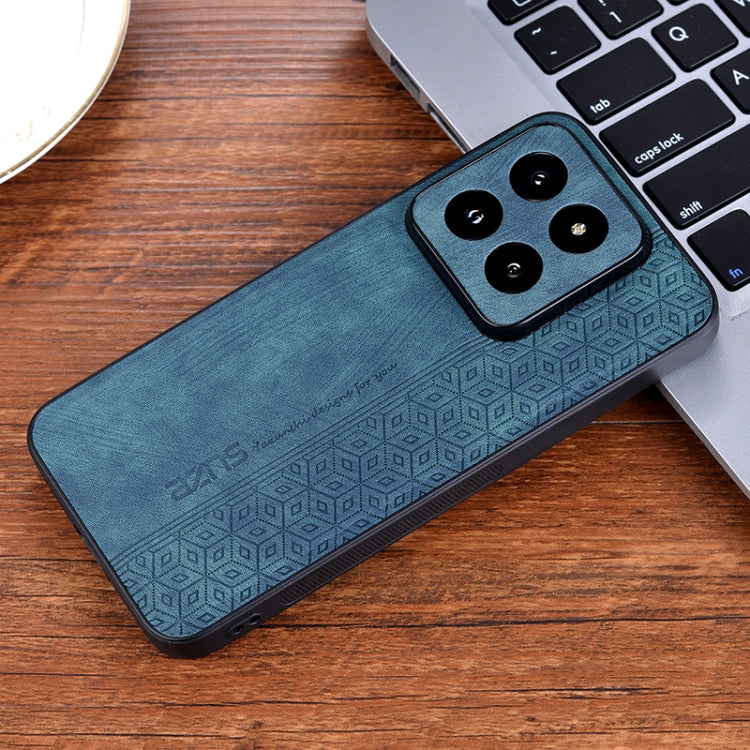For Xiaomi 14 Pro AZNS 3D Embossed Skin Feel Phone Case(Dark Green)