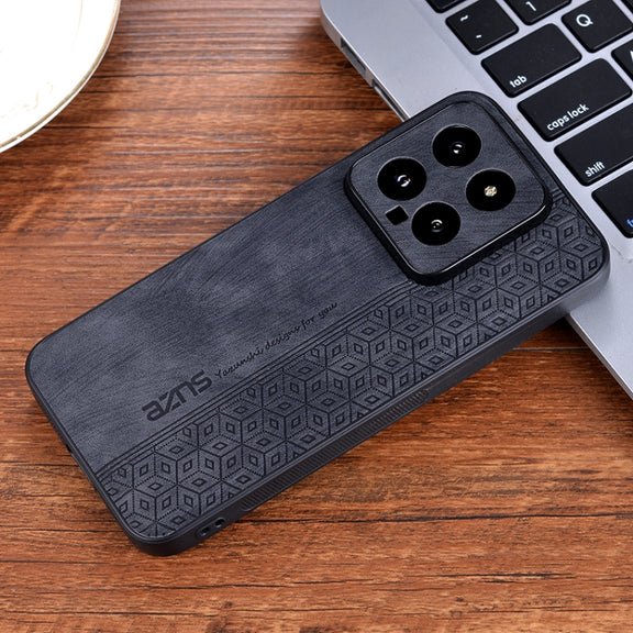 For Xiaomi 14 AZNS 3D Embossed Skin Feel Phone Case(Black)
