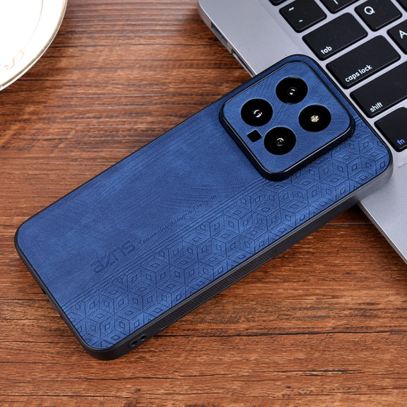 For Xiaomi 14 AZNS 3D Embossed Skin Feel Phone Case(Sapphire Blue)
