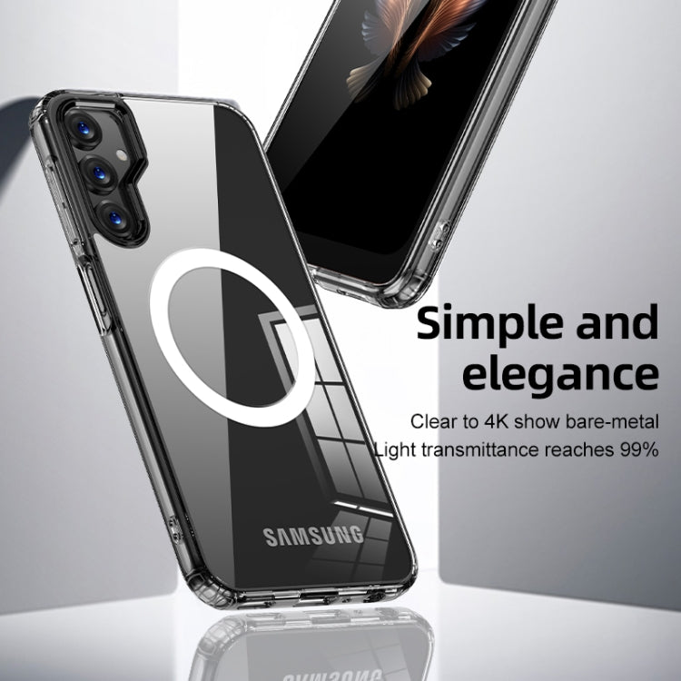For Samsung Galaxy A25 5G Armor Clear TPU Hybrid PC Phone Case(Matte Black)