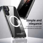 For Samsung Galaxy A25 5G Armor Clear TPU Hybrid PC Phone Case(Matte Black)