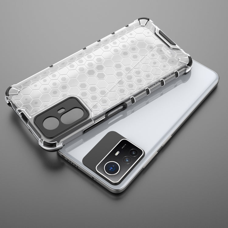 For Xiaomi Note 12S 4G Global Shockproof Honeycomb PC + TPU Phone Case(Blue)