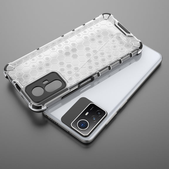For Xiaomi Note 12S 4G Global Shockproof Honeycomb PC + TPU Phone Case(Blue)
