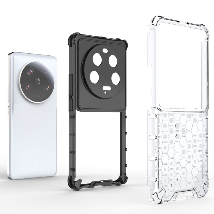 For Xiaomi 13 Ultra Shockproof Honeycomb PC + TPU Phone Case(Blue)