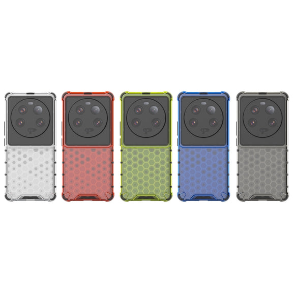 For Xiaomi 13 Ultra Shockproof Honeycomb PC + TPU Phone Case(Blue)
