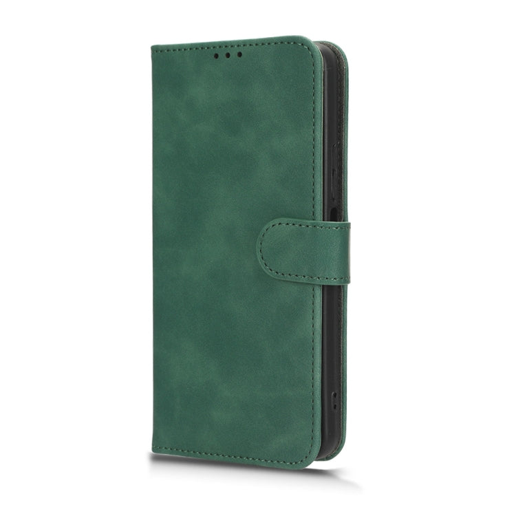 For TCL 40 XE 5G Skin Feel Magnetic Flip Leather Phone Case(Green)