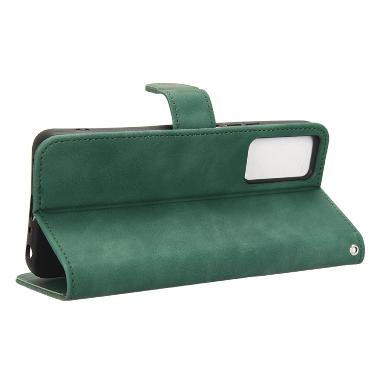 For TCL 40 XE 5G Skin Feel Magnetic Flip Leather Phone Case(Green)