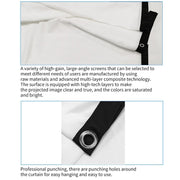 Simple Folding Thin Polyester Projector Film Curtain, Size:180 inch 16:9