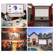 Simple Folding Thin Polyester Projector Film Curtain, Size:180 inch 16:9