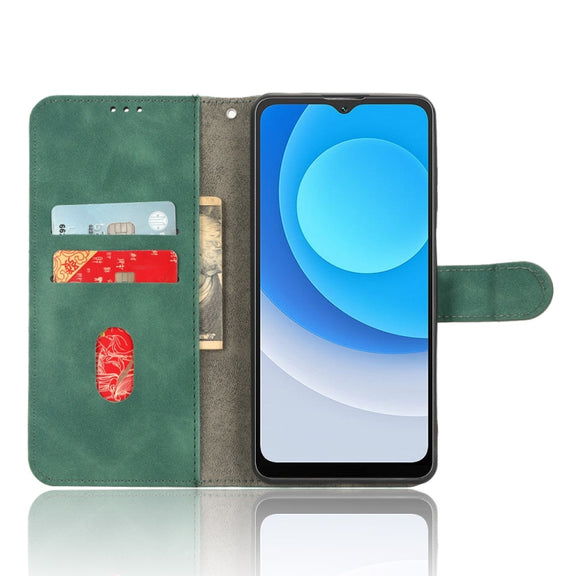 For Blackview A53 Pro Skin Feel Magnetic Flip Leather Phone Case(Green)