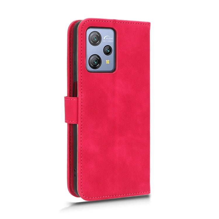 For Blackview A53 Pro Skin Feel Magnetic Flip Leather Phone Case(Rose Red)