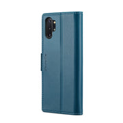 For Samsung Galaxy Note10+ CaseMe 023 Butterfly Buckle Litchi Texture RFID Anti-theft Leather Phone Case(Blue)