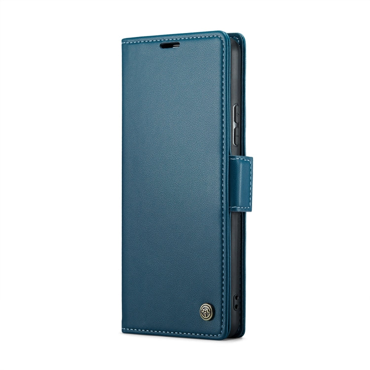 For Samsung Galaxy A54 5G CaseMe 023 Butterfly Buckle Litchi Texture RFID Anti-theft Leather Phone Case(Blue)