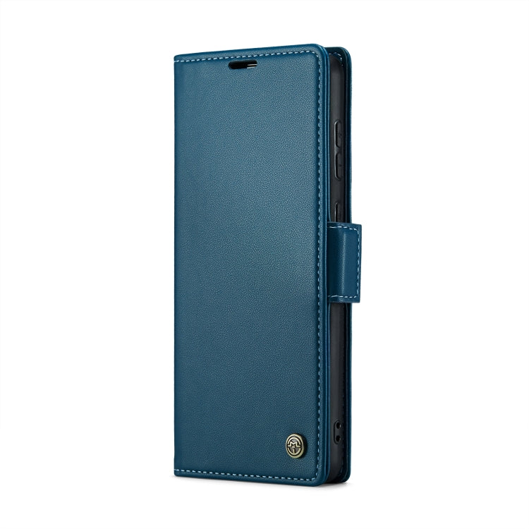 For Samsung Galaxy S20 Ultra CaseMe 023 Butterfly Buckle Litchi Texture RFID Anti-theft Leather Phone Case(Blue)