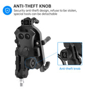 WUPP ZH-1848A1 Motorcycle Shock Absorption Riding Phone Navigation Holder, Style:M8 Ball Joint
