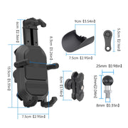 WUPP ZH-1848A1 Motorcycle Shock Absorption Riding Phone Navigation Holder, Style:M8 Ball Joint