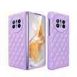 For Huawei Mate X3 Diamond Lattice Integrated Leather Phone Case(Purple) - Huawei Cases by PMC TechLife | Online Shopping South Africa | PMC TechLife | Buy Now Pay Later Mobicred
