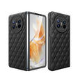For Huawei Mate X3 Diamond Lattice Integrated Leather Phone Case(Black) - Huawei Cases by PMC TechLife | Online Shopping South Africa | PMC TechLife | Buy Now Pay Later Mobicred