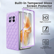 For Huawei Mate X3 Diamond Lattice Integrated Leather Phone Case(Black)