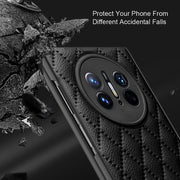 For Huawei Mate X3 Diamond Lattice Integrated Leather Phone Case(Black)