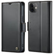 For iPhone 12 / 12 Pro CaseMe 023 Butterfly Buckle Litchi Texture RFID Anti-theft Leather Phone Case(Black) - iPhone 12 / 12 Pro Cases by CaseMe | Online Shopping South Africa | PMC TechLife | Buy Now Pay Later Mobicred