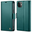For iPhone 12 / 12 Pro CaseMe 023 Butterfly Buckle Litchi Texture RFID Anti-theft Leather Phone Case(Pearly Blue) - iPhone 12 / 12 Pro Cases by CaseMe | Online Shopping South Africa | PMC TechLife | Buy Now Pay Later Mobicred
