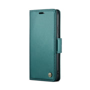 For iPhone 11 CaseMe 023 Butterfly Buckle Litchi Texture RFID Anti-theft Leather Phone Case(Pearly Blue)