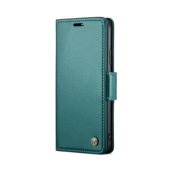For iPhone 11 CaseMe 023 Butterfly Buckle Litchi Texture RFID Anti-theft Leather Phone Case(Pearly Blue)