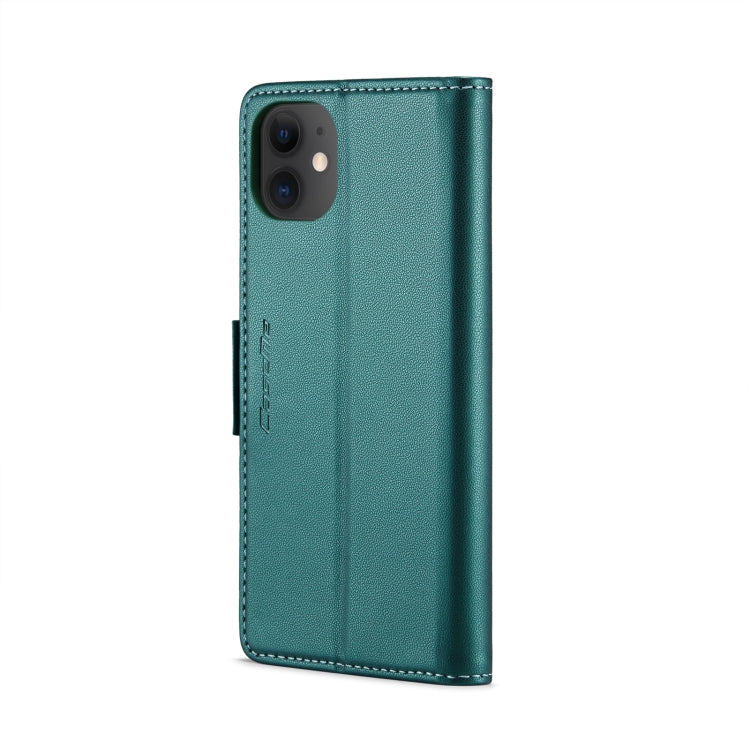 For iPhone 11 CaseMe 023 Butterfly Buckle Litchi Texture RFID Anti-theft Leather Phone Case(Pearly Blue)