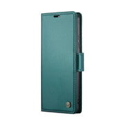 For Xiaomi Redmi Note 13 4G CaseMe 023 Butterfly Buckle Litchi Texture RFID Anti-theft Leather Phone Case(Pearly Blue)