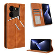 For Tecno Pova 5 Pro LH8n Magnetic Buckle Retro Texture Leather Phone Case(Brown) - Tecno Cases by PMC TechLife | Online Shopping South Africa | PMC TechLife | Buy Now Pay Later Mobicred