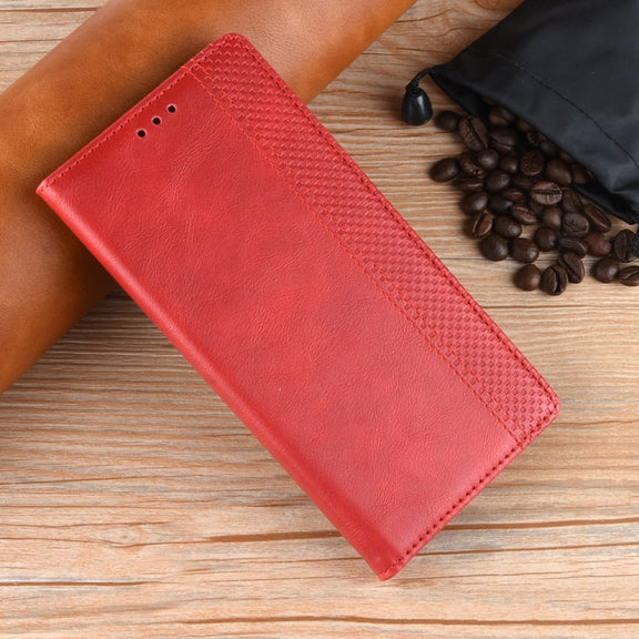 For Google Pixel 9 Pro Magnetic Buckle Retro Texture Leather Phone Case(Red)