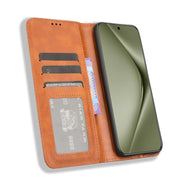 For Huawei Pura 70 Pro / 70 Pro+ Magnetic Buckle Retro Texture Leather Phone Case(Brown)