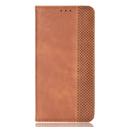 For Honor Magic6 Pro 5G Magnetic Buckle Retro Texture Leather Phone Case(Brown)