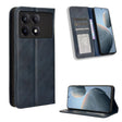 For Xiaomi Redmi K70 / K70 Pro Magnetic Buckle Retro Texture Leather Phone Case(Blue) - Xiaomi Cases by PMC Jewellery | Online Shopping South Africa | PMC Jewellery | Buy Now Pay Later Mobicred
